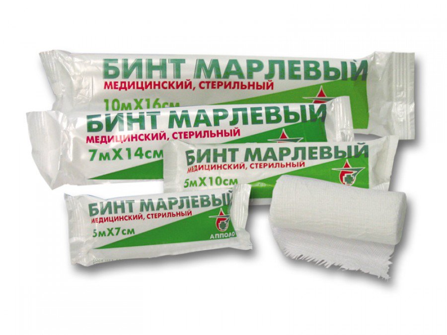 БИНТ МАРЛЕВЫЙ СТЕРИЛЬНЫЙ (7 м х 14 см) (АП)